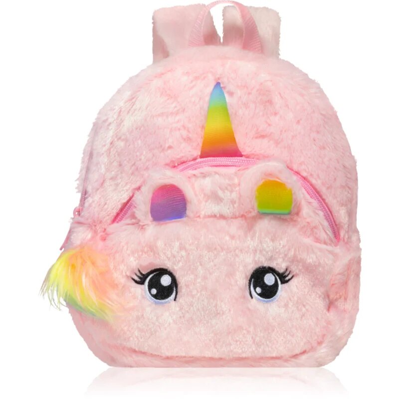 BrushArt KIDS Fluffy unicorn backpack Small gyermekhátizsák Pink (20 x 23 cm) 1 db