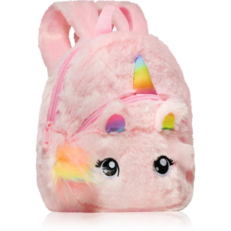 BrushArt KIDS Fluffy unicorn backpack Small gyermekhátizsák Pink (20 x 23 cm) 1 db