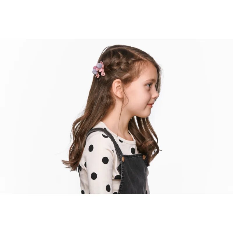 BrushArt KIDS Little princess hair clip set hajtű Pink 5 db