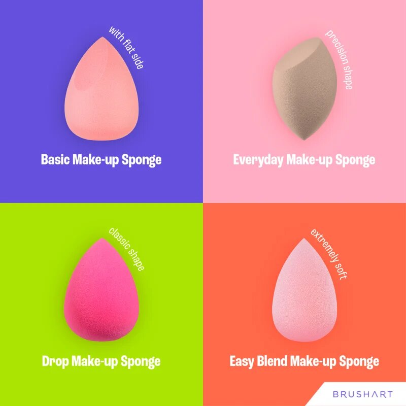 BrushArt Make-up Sponge Easy Blend sminkszivacs 1 db