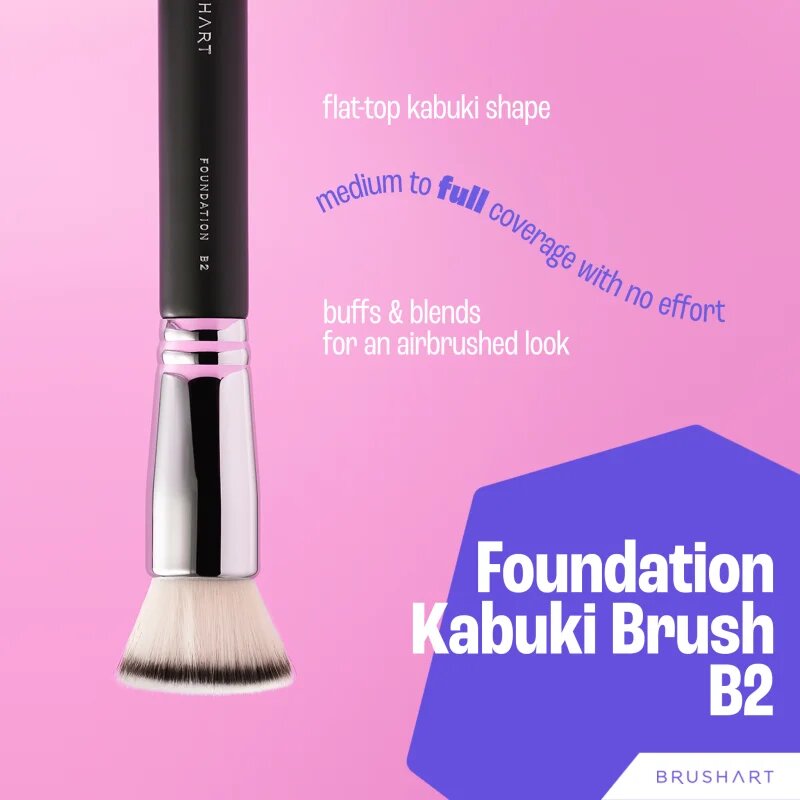 BrushArt Professional B2 Foundation brush kabuki alapozóecset B2 1 db