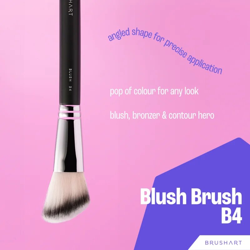 BrushArt Professional B4 Blush brush púderecset az arcra (arcpír ecset) B4 1 db