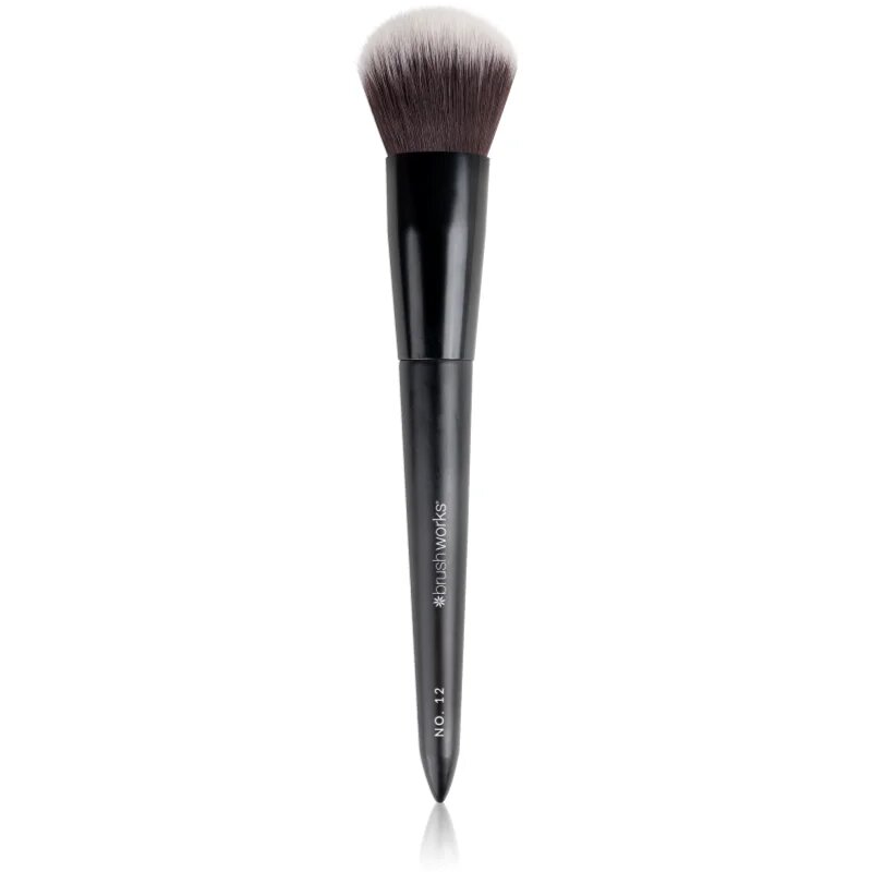 Brushworks Back Comb Brush púderecset az arcra (arcpír ecset) típus NO. 12 1 db