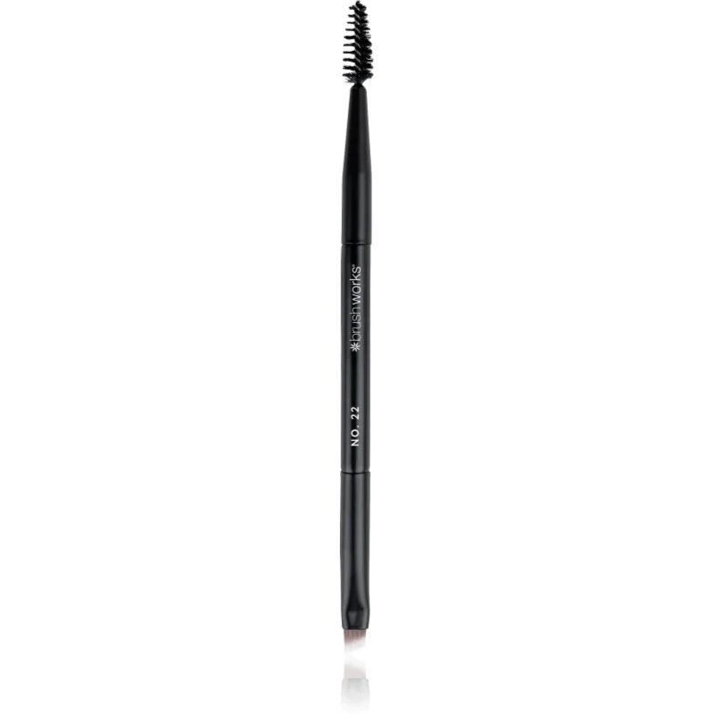 Brushworks Double Ended Brow Brush And Spoolie kétoldalas szemöldökecset NO. 22 1 db