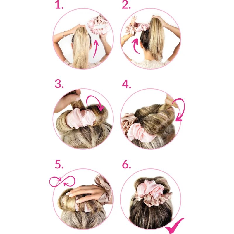 Brushworks Heatless Curling Scrunchie göndörítő hajgumi 1 db
