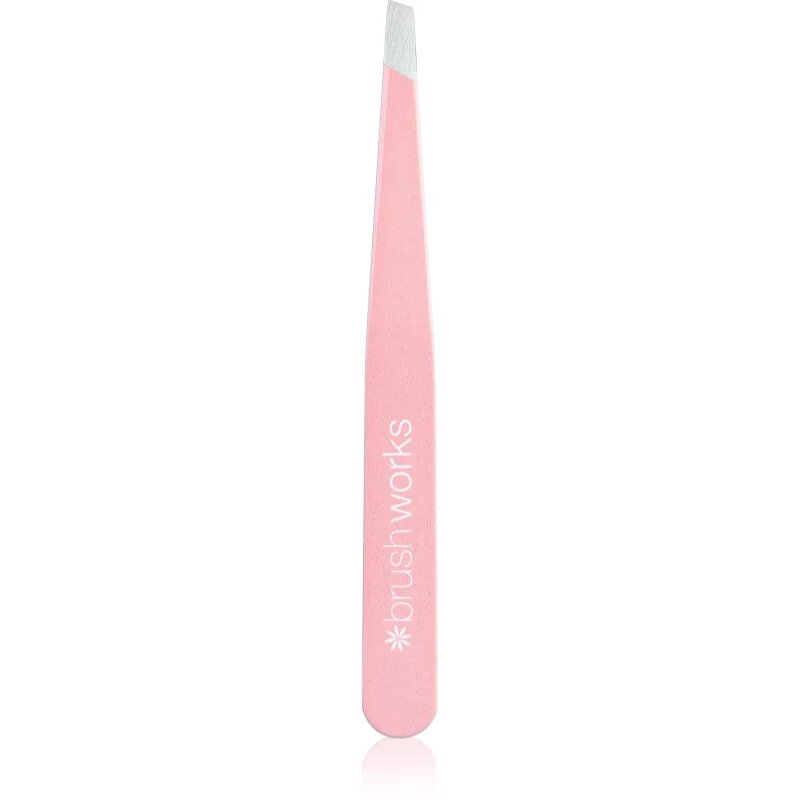 Brushworks Precision Slanted Tweezers ferde végű szemöldökcsipesz 1 db