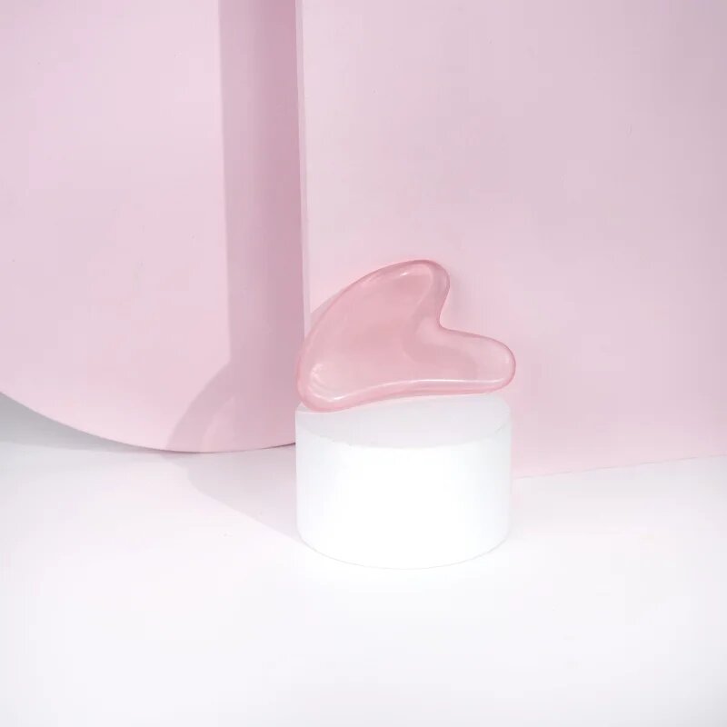 Brushworks Resin Rose Roller & Gua Sha arcápoló szett