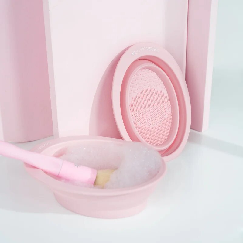 Brushworks Silicone Makeup Brush Cleaning Bowl szilikonos ecset tisztító eszköz 1 db
