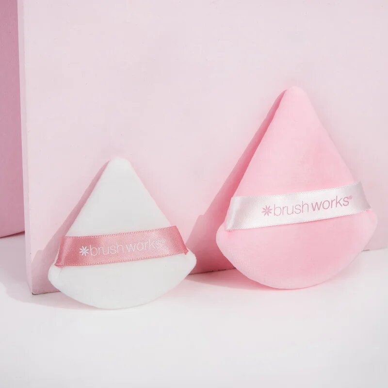 Brushworks Triangular Powder Puff Duo puffni