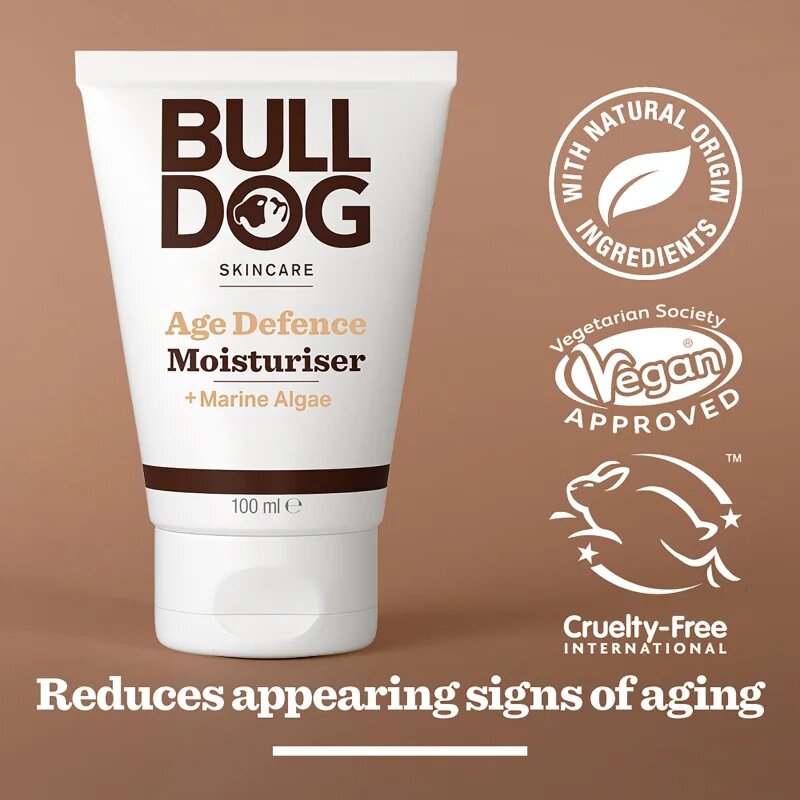 Bulldog Age Defence Moisturizer ránctalanító krém hidratáló hatással 100 ml