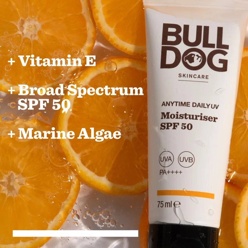 Bulldog Anytime Daily UV Moisturiser hidratáló krém SPF 50 75 ml