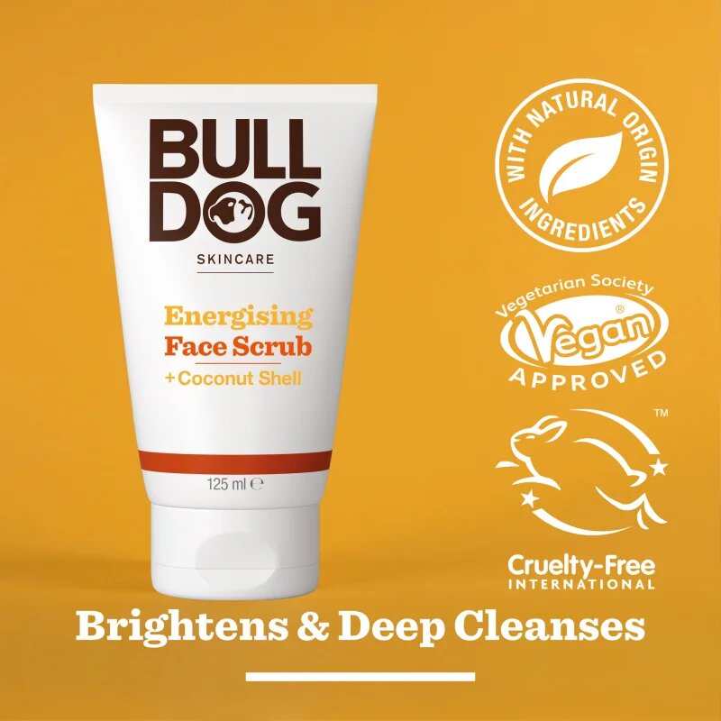 Bulldog Energising Face Scrub frissítő arc peeling uraknak 125 ml