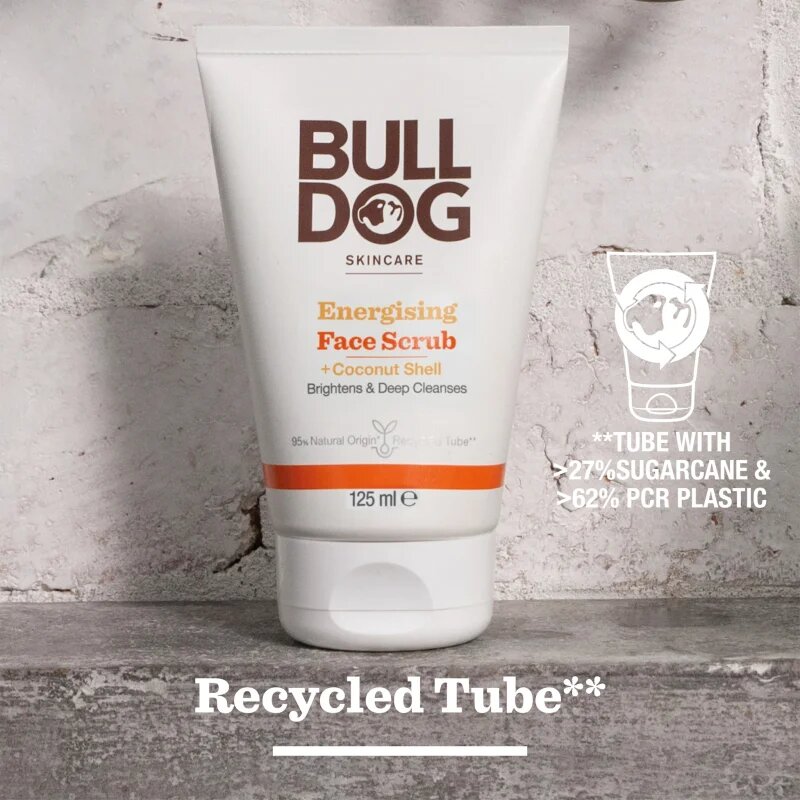 Bulldog Energising Face Scrub frissítő arc peeling uraknak 125 ml