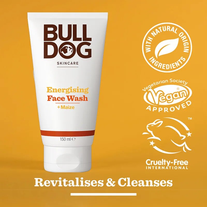 Bulldog Energising Face Wash arclemosó gél uraknak 150 ml