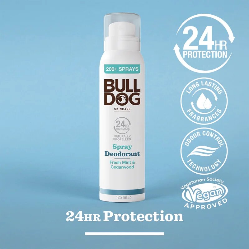 Bulldog Fresh Mint&Cedarwood Spray Deodorant alumínium mentes dezodor spray formában 125 ml
