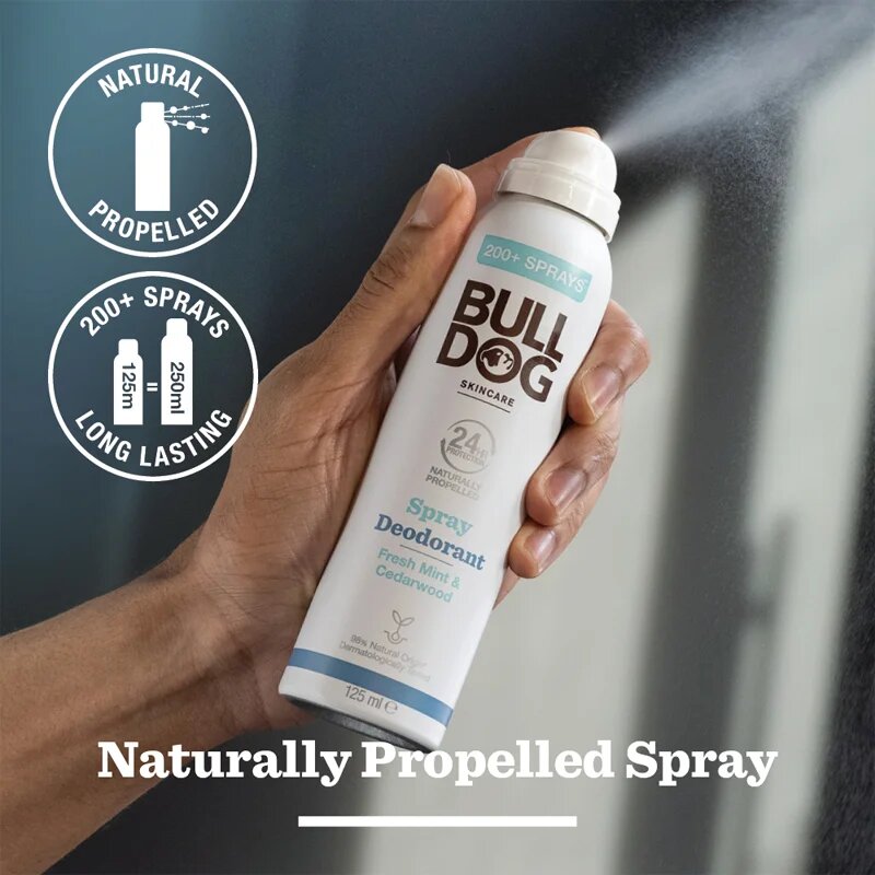 Bulldog Fresh Mint&Cedarwood Spray Deodorant alumínium mentes dezodor spray formában 125 ml