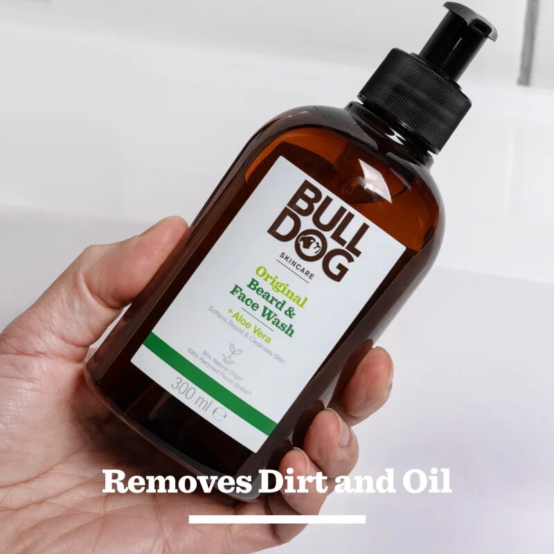 Bulldog Original Beard & Face Wash tisztító gél uraknak 2 az 1-ben 300 ml
