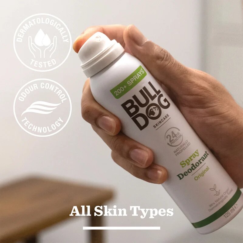 Bulldog Original Spray Deodorant alumínium mentes dezodor spray formában 125 ml