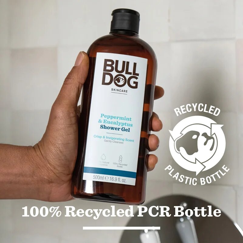 Bulldog Peppermint & Eucalyptus Shower Gel fürdőgél férfiaknak 500 ml