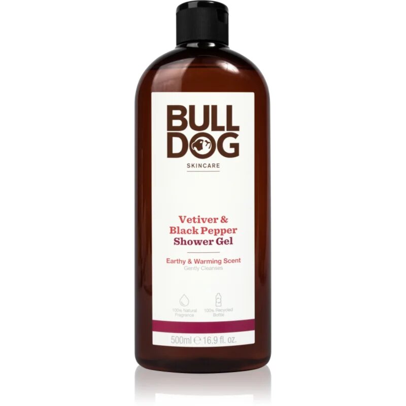 Bulldog Vetiver and Black Pepper fürdőgél férfiaknak 500 ml