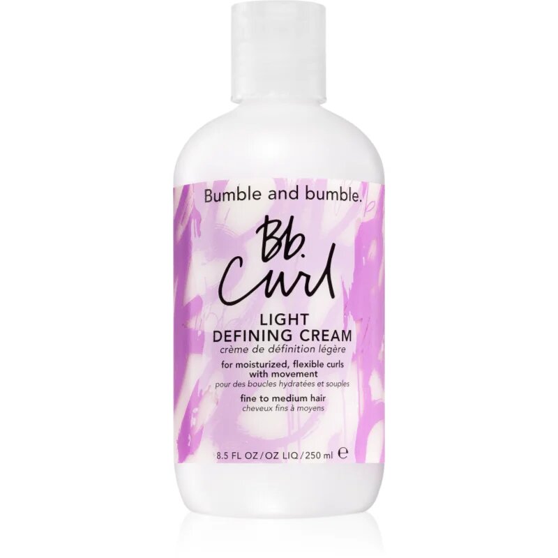 Bumble and Bumble Bb. Curl Light Defining Cream formázó krém a hullámok kiemelésére könnyű fixálás 250 ml