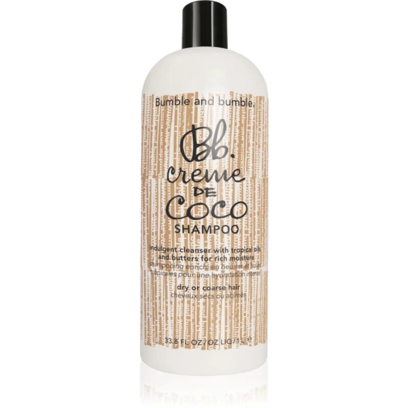 Bumble and Bumble Creme De Coco Shampoo hidratáló sampon erős vastag és száraz hajra 1000 ml