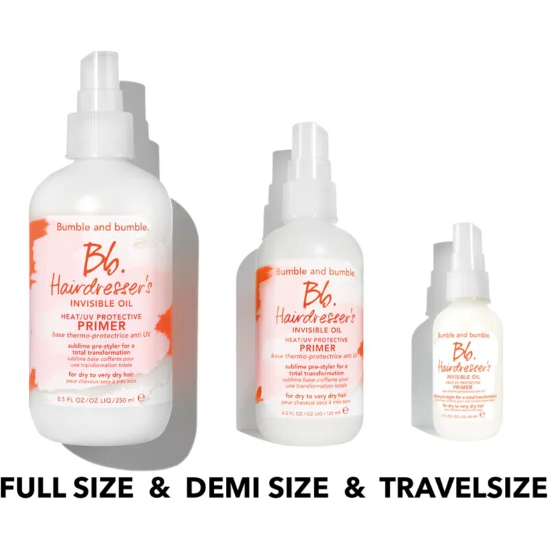 Bumble and Bumble Hairdresser's Invisible Oil Heat/UV Protective Primer előkészítő spray a haj tökéletes kinézetéért 250 ml