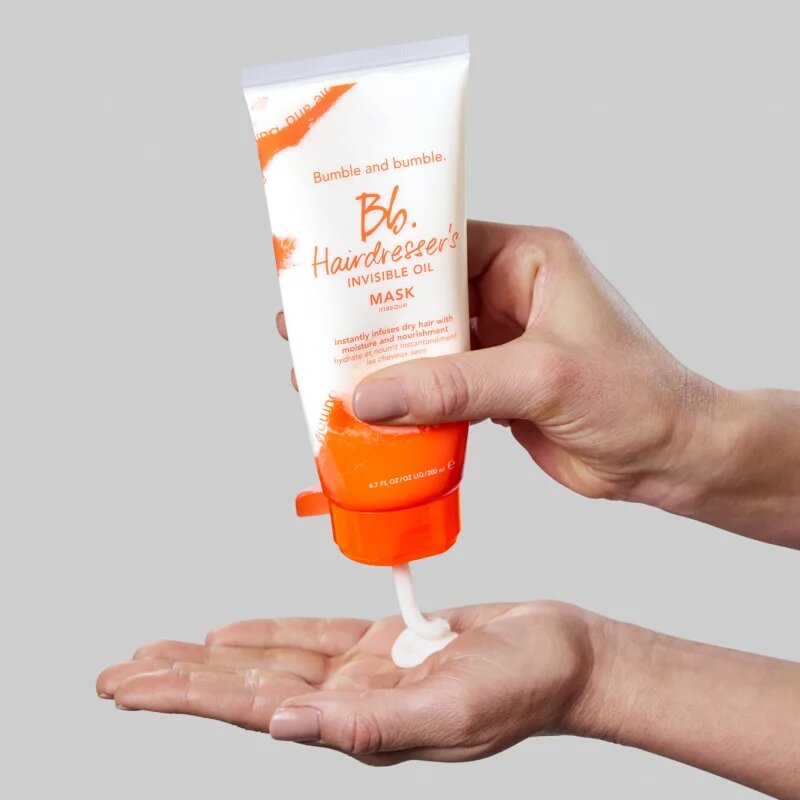 Bumble and Bumble Hairdresser's Invisible Oil Mask hidratáló és tápláló maszk száraz és törékeny hajra 200 ml