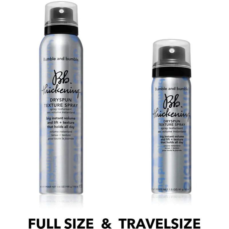 Bumble and Bumble Thickening Dryspun Texture Spray spray a hajra a maximális dús hatásért 60 ml