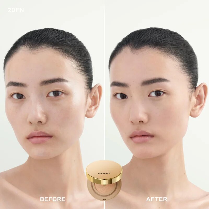 Burberry Beyond Wear Perfecting Matte Cushion tartós alapozó sminkszivaccsal SPF 15 árnyalat Fair Warm 10 14 g