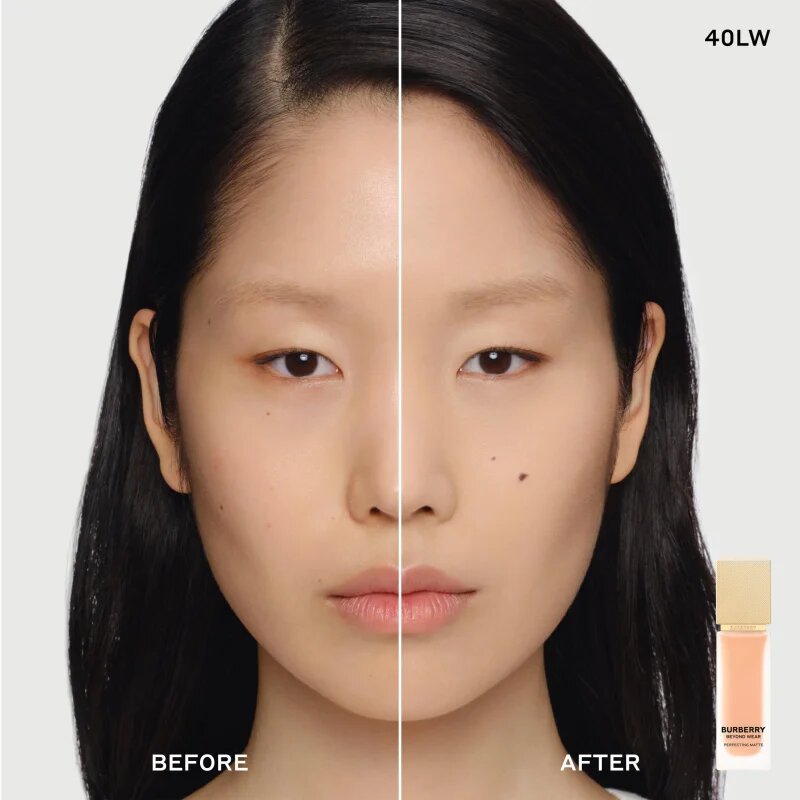 Burberry Beyond Wear Perfecting Matte Foundation mattító folyékony alapozó árnyalat Light Warm 040 30 ml