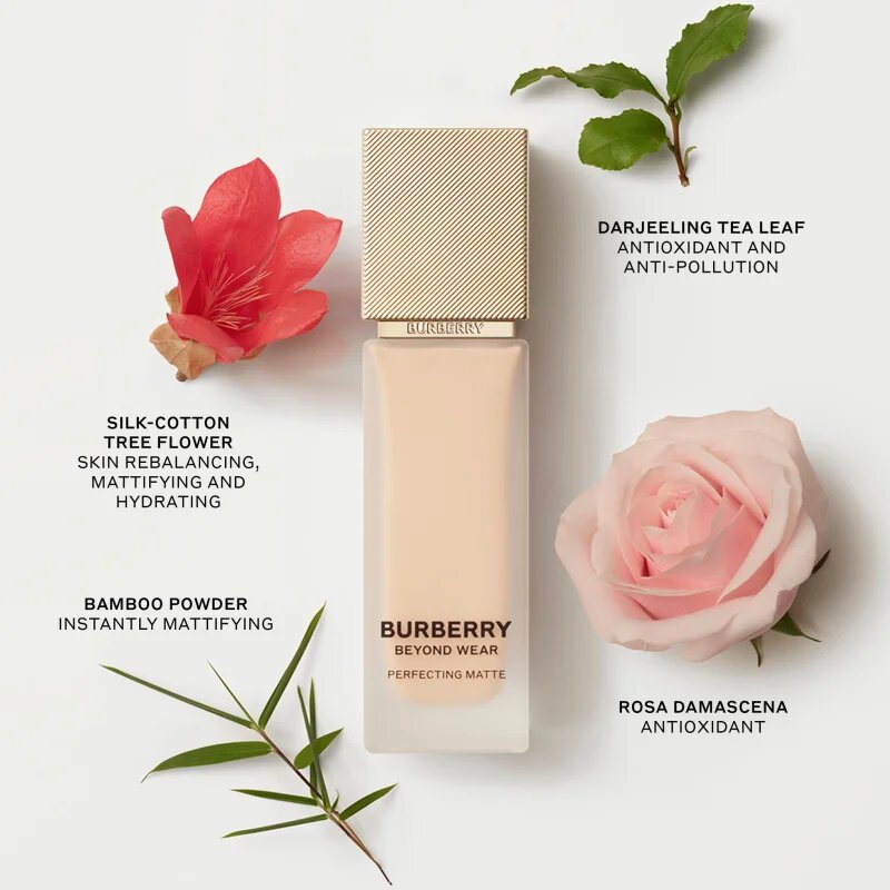 Burberry Beyond Wear Perfecting Matte Foundation mattító folyékony alapozó árnyalat Light Warm 040 30 ml