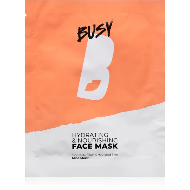 BusyB Hydrating & Nourishing Face Mask hidratáló és tápláló maszk az arcra 1 db