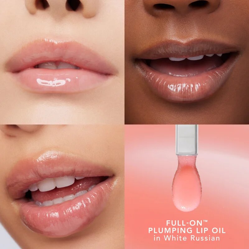 Buxom FULL ON™ PLUMPING LIP OIL hidratáló és tömegnövelő szájfény árnyalat White Russian 5.5 ml