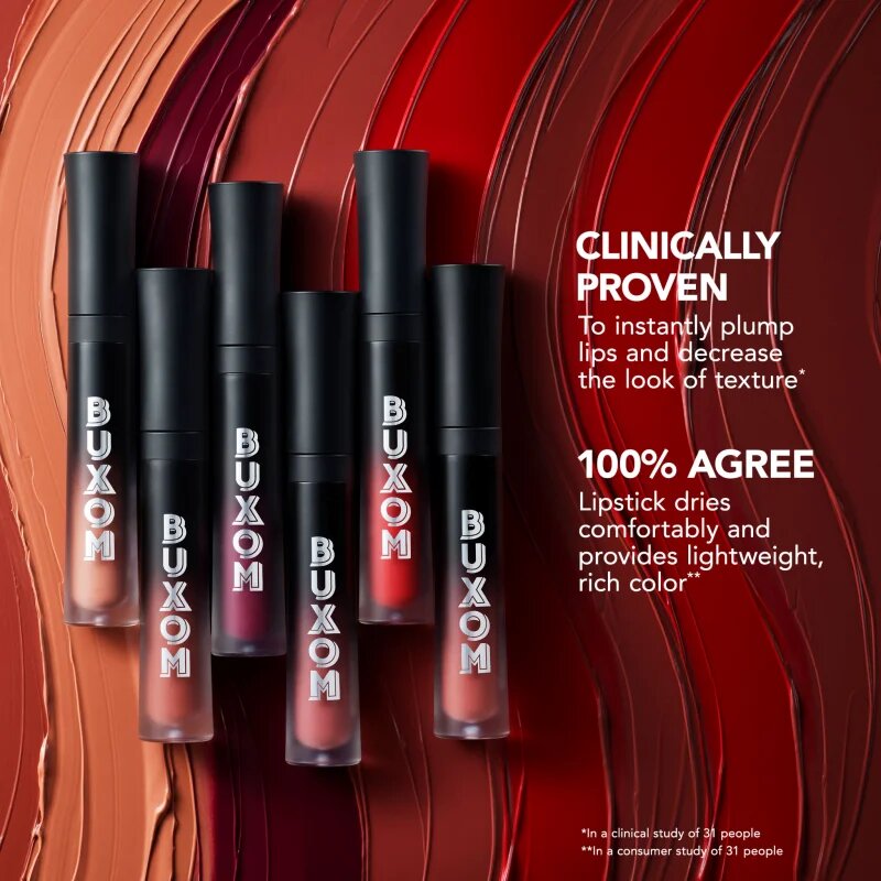Buxom FULL ON™ PLUMPING LIQUID LIPSTICK MATTE folyékony rúzs matt hatással árnyalat Berry Babe 3.5 ml