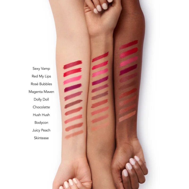Buxom FULL-ON™ PLUMPING SATIN LIPSTICK krémes rúzs nagyobbító hatás árnyalat Sexy Vamp 25 ml