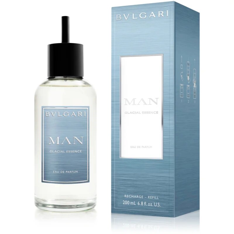BVLGARI Man Glacial Essence Eau de Parfum utántölthető uraknak 200 ml