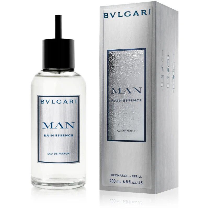 BVLGARI Man Rain Essence Eau de Parfum utántölthető uraknak 200 ml