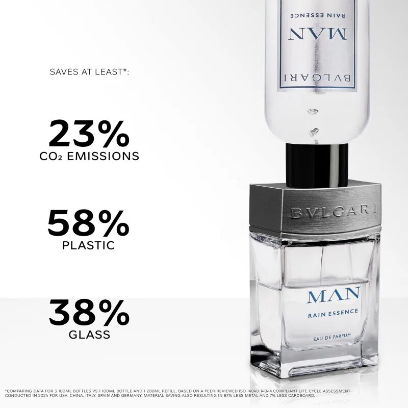 BVLGARI Man Rain Essence Eau de Parfum utántölthető uraknak 200 ml