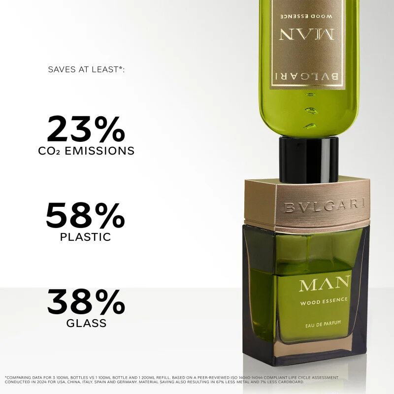 BVLGARI Man Wood Essence Eau de Parfum utántöltő uraknak 200 ml