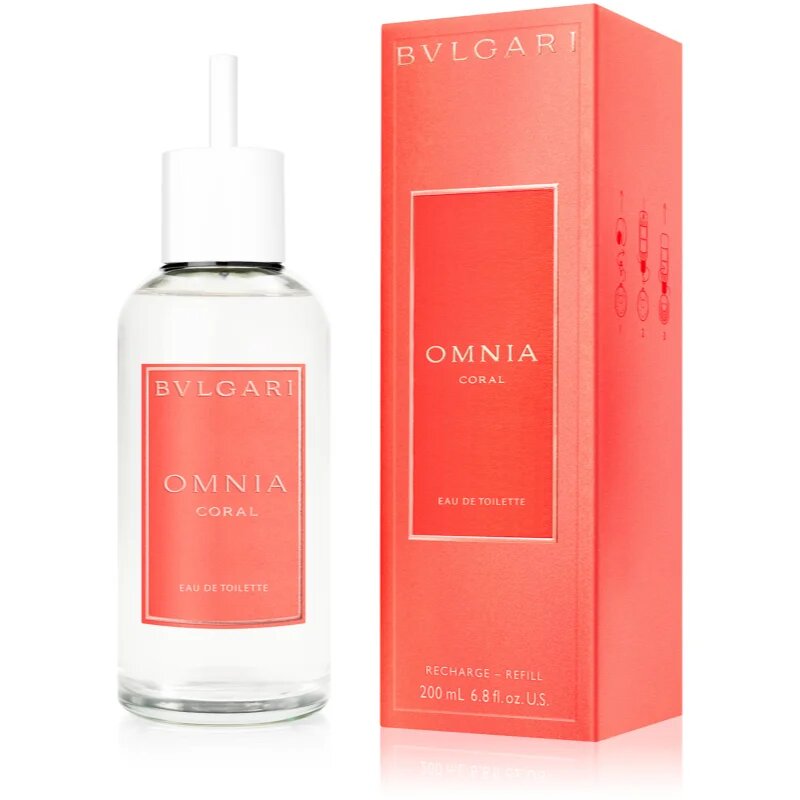 BVLGARI Omnia Coral Eau de Toilette utántölthető hölgyeknek 200 ml