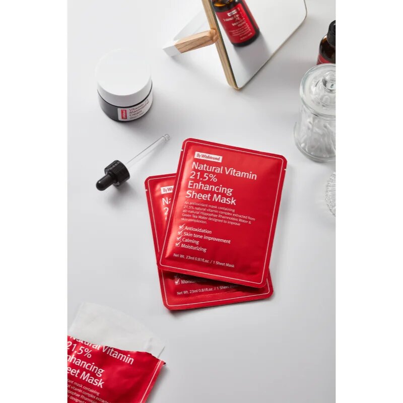 By Wishtrend Natural Vitamin feszesítő gézmaszk 23 ml