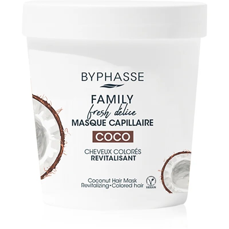 BYPHASSE Coco kezelés festett hajra maszk formájában 250 ml