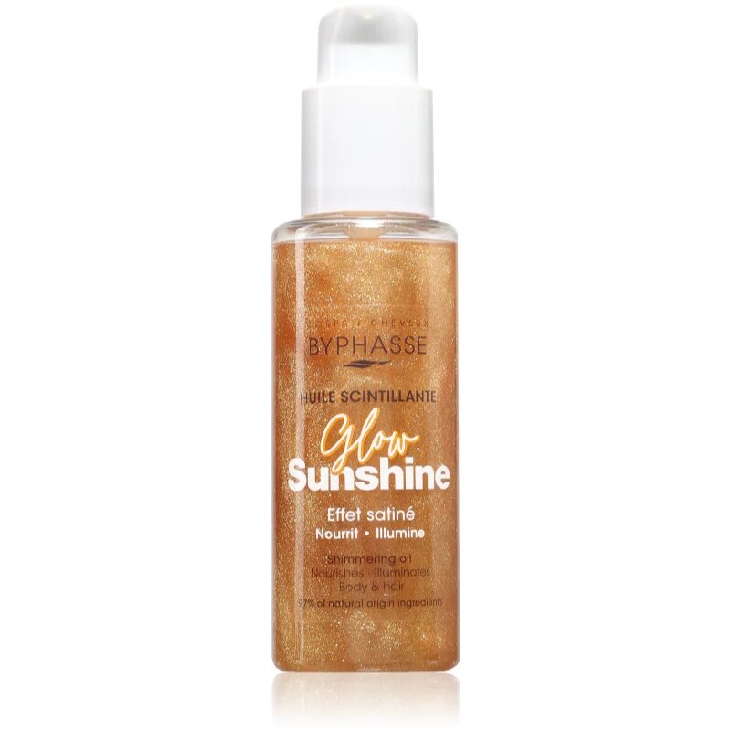BYPHASSE Glow Sunshine csillogó olaj testre és hajra 100 ml