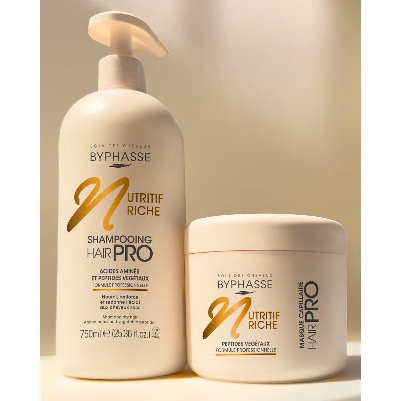 BYPHASSE Hair Pro tápláló sampon száraz hajra 750 ml