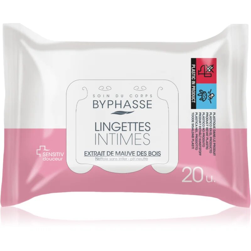 BYPHASSE Lingettes Intimes kendők intim higiéniára 20 db