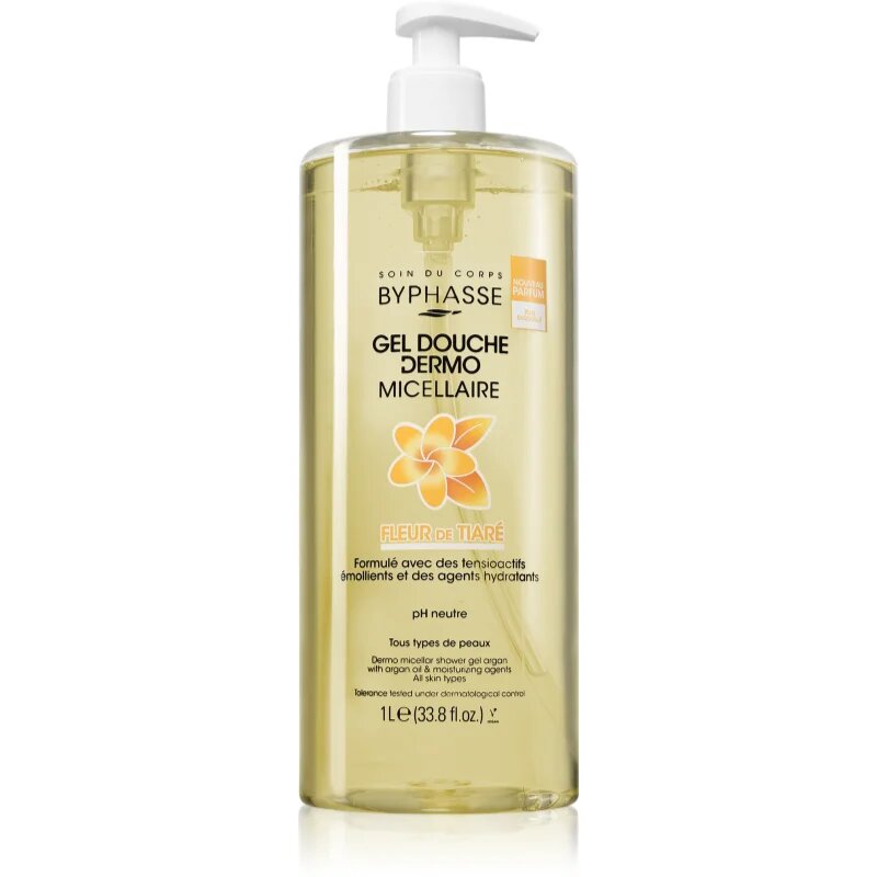 BYPHASSE Tiare Flower tusfürdő gél 1000 ml