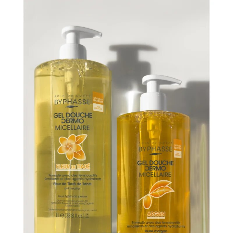BYPHASSE Tiare Flower tusfürdő gél 1000 ml