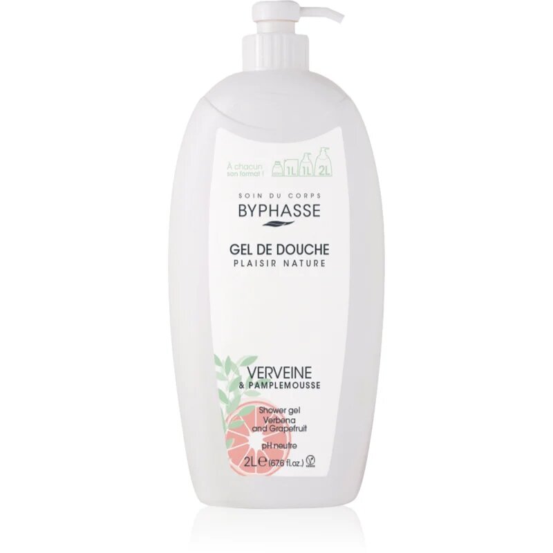 BYPHASSE Verbena & Grapefruit tusfürdő gél 2000 ml