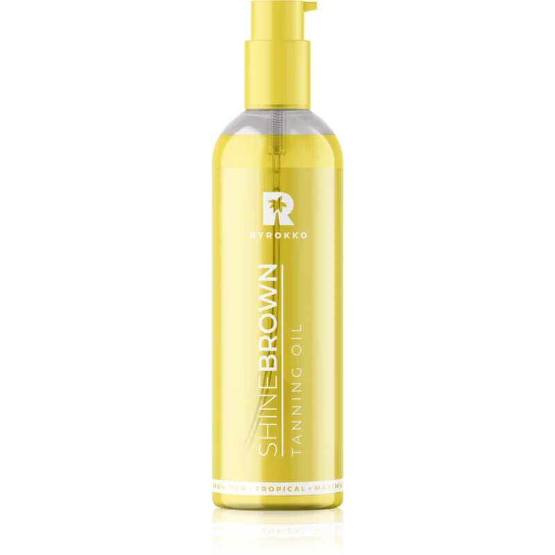 ByRokko Shine Brown Tanning Oil készítmény a napbarnítottság felgyorsítására és meghosszabbítására 145 ml